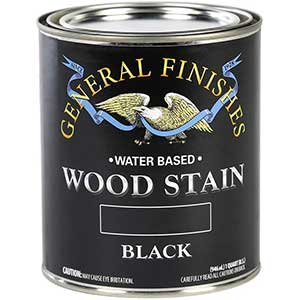 General Finishes | Water-Based | Wood Black Fence Stain | 1 Quart