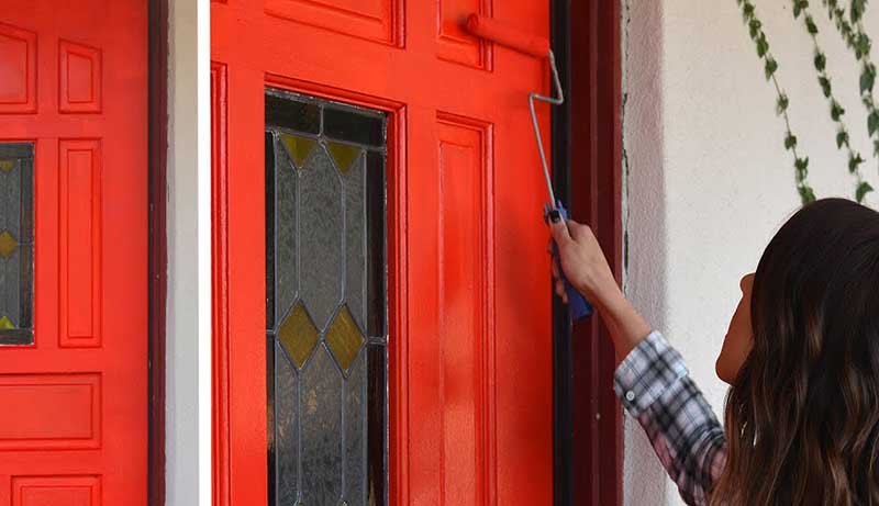 How to paint a masonite steel door