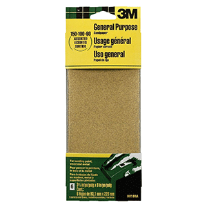 3M General Purpose Sandpaper for Removing Paint from Wood