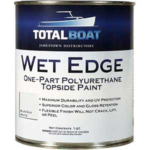 TotalBoat Wet Edge Oil Based Paint (Blue-Glo White)