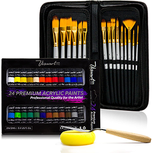 VisuartPro Acrylic Paint Brush Set